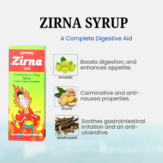 ZIRNA SYRUP - A Complete Digestive Aid!