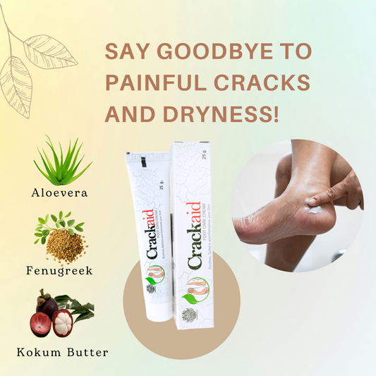Crackaid Cream – Nourishment and Repair for Cracked Heels and Skin!