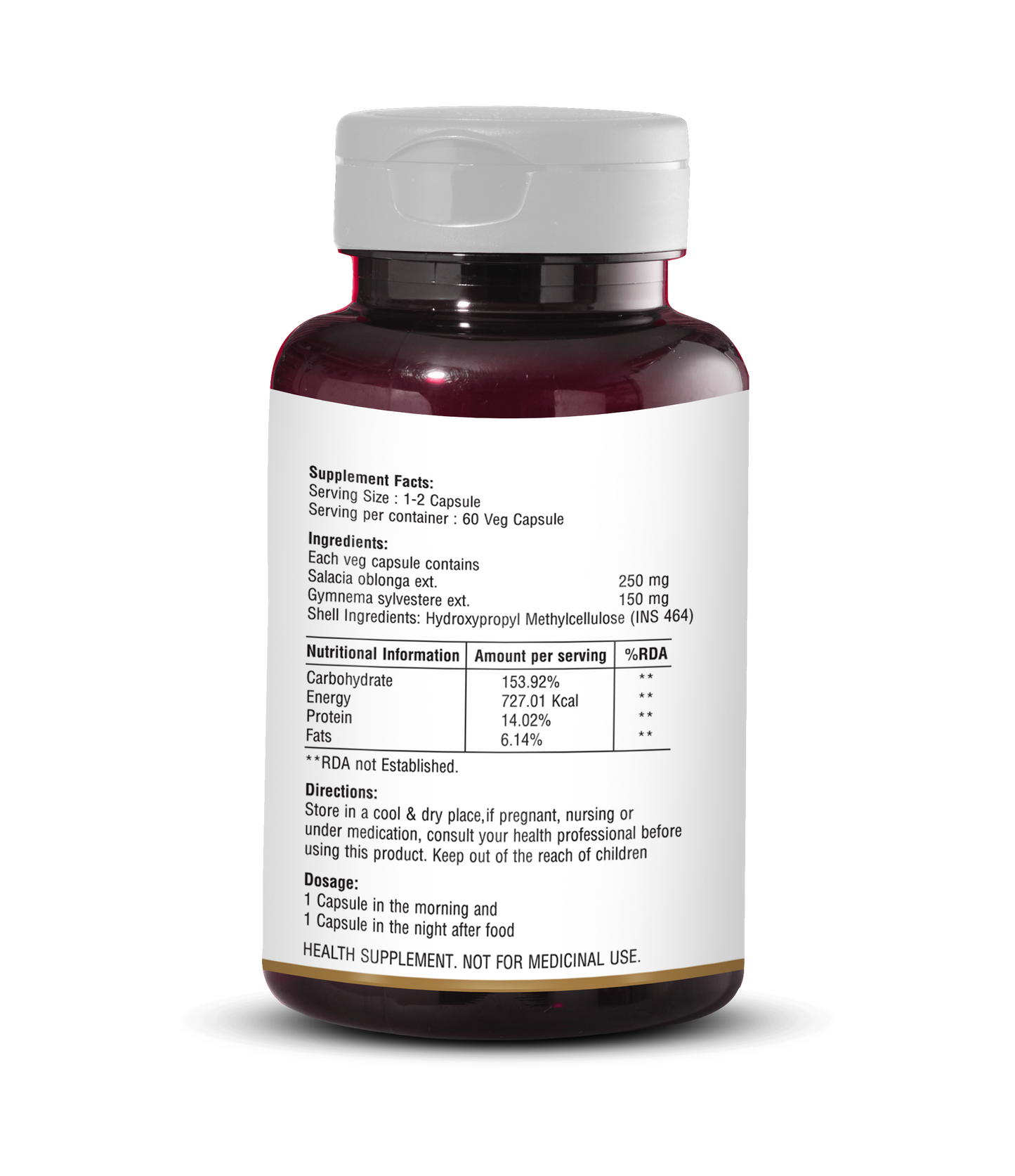 D-Care Capsules – Herbal Diabetes Support with Salacia & Gymnema for Blood Sugar Balance