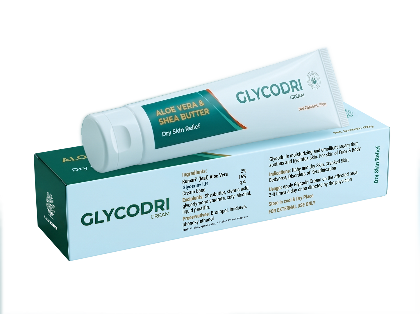 Natureorama Glycodri Cream – Aloe Vera & Shea Butter – Dry Skin Relief