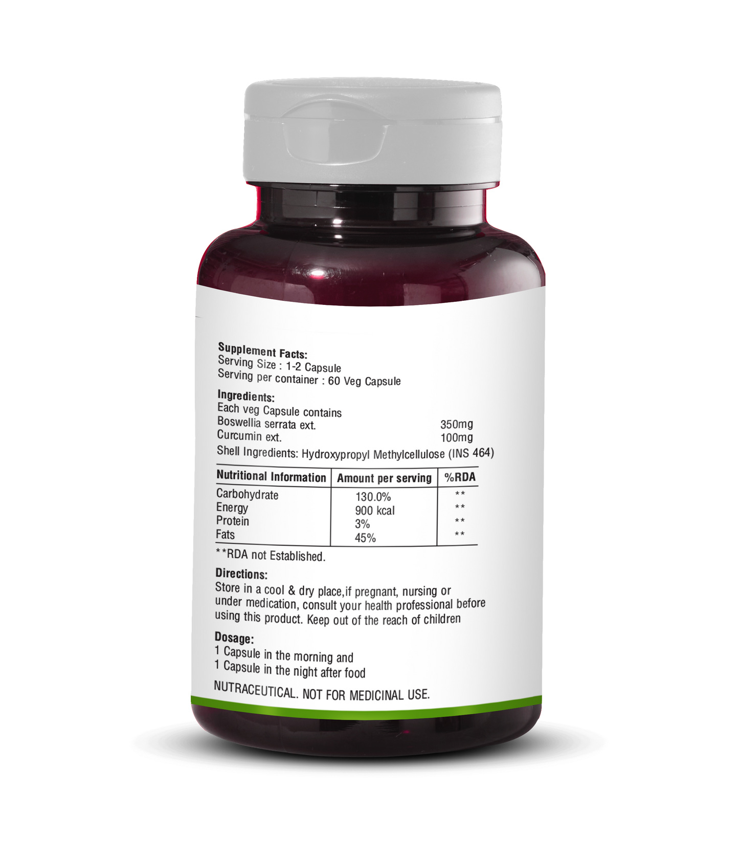 Ortho Capsules – Natural Joint Support with Boswellia & Curcumin for Arthritis Relief