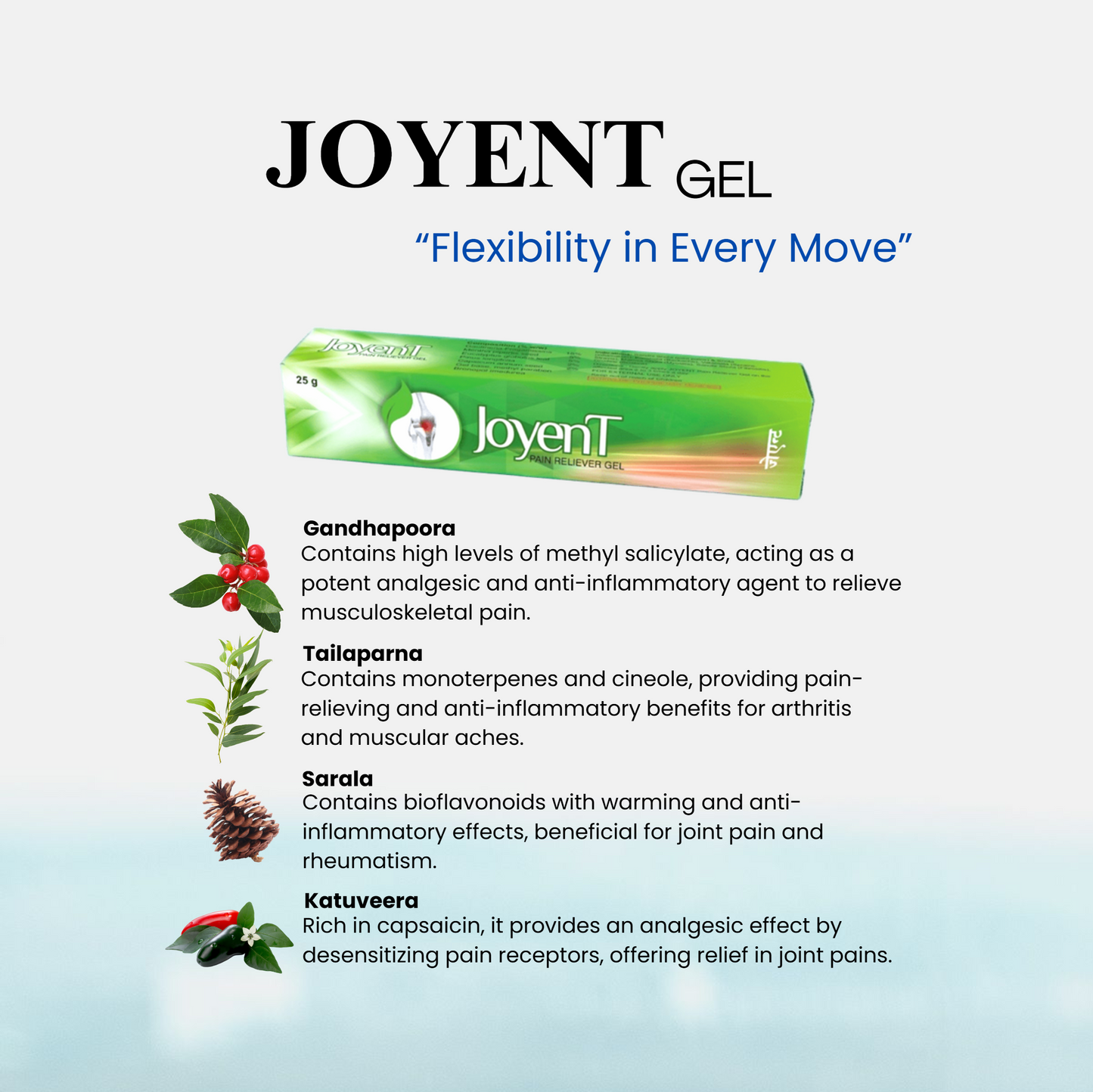 Joyent Gel – Fast Relief for Joint & Muscle Pain