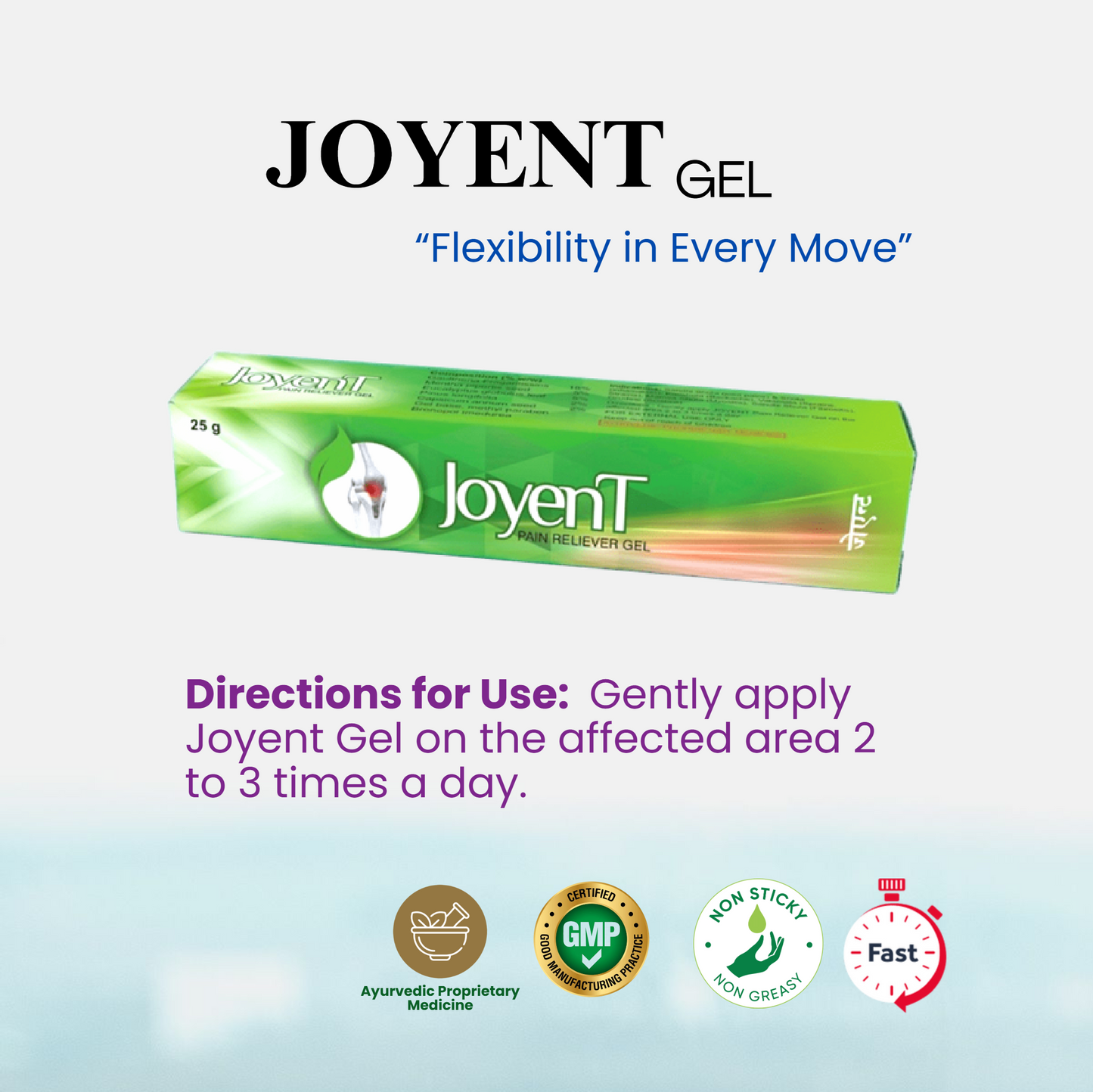 Joyent Gel – Fast Relief for Joint & Muscle Pain