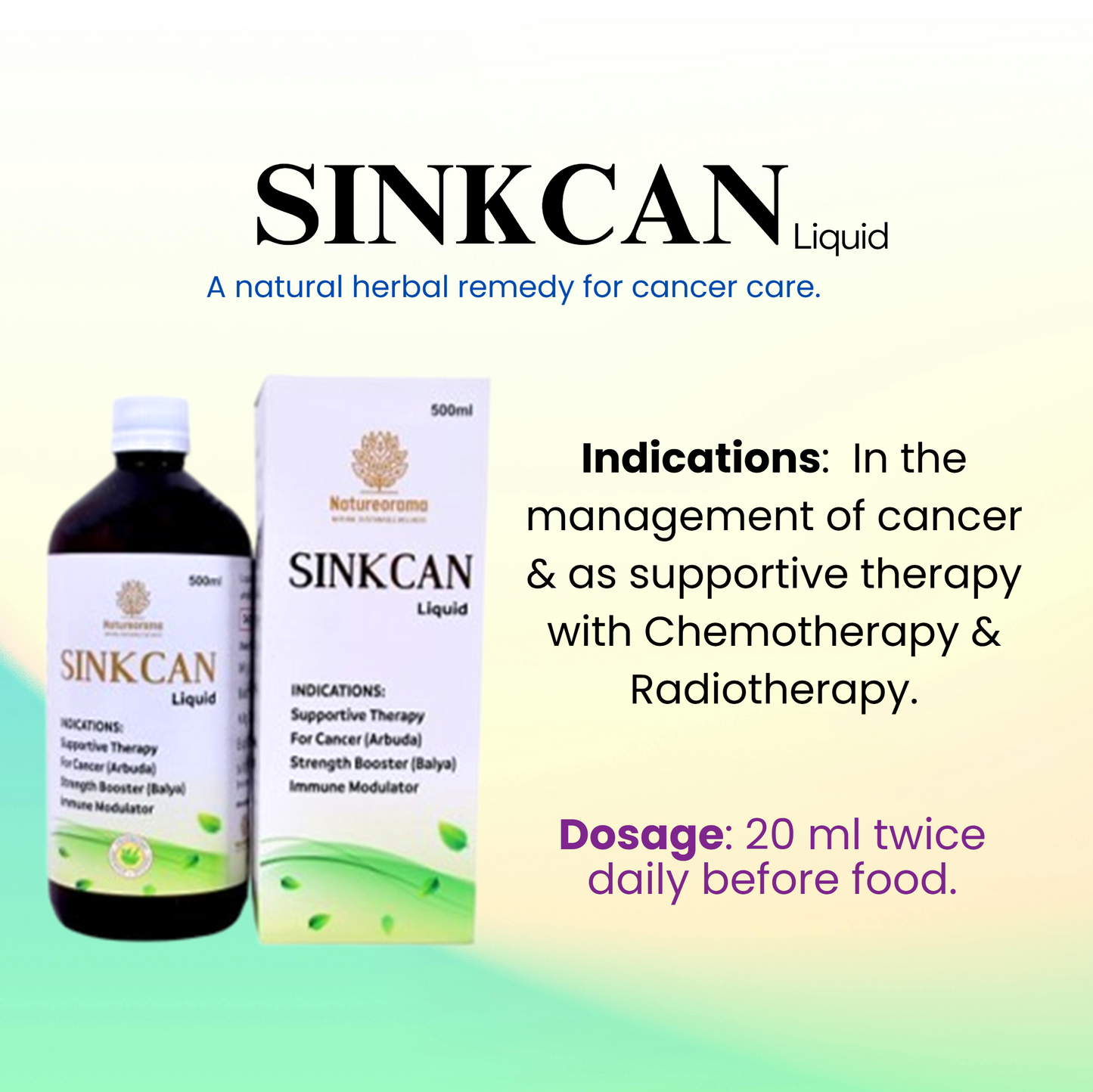 Sinkcan Liquid – Comprehensive Ayurvedic OncoCare Support