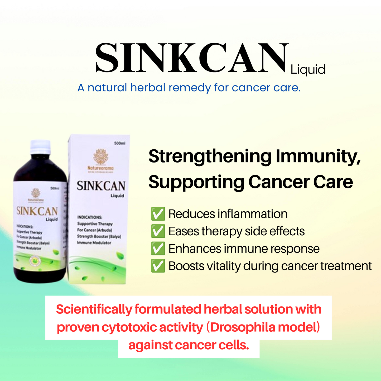 Sinkcan Liquid – Comprehensive Ayurvedic OncoCare Support