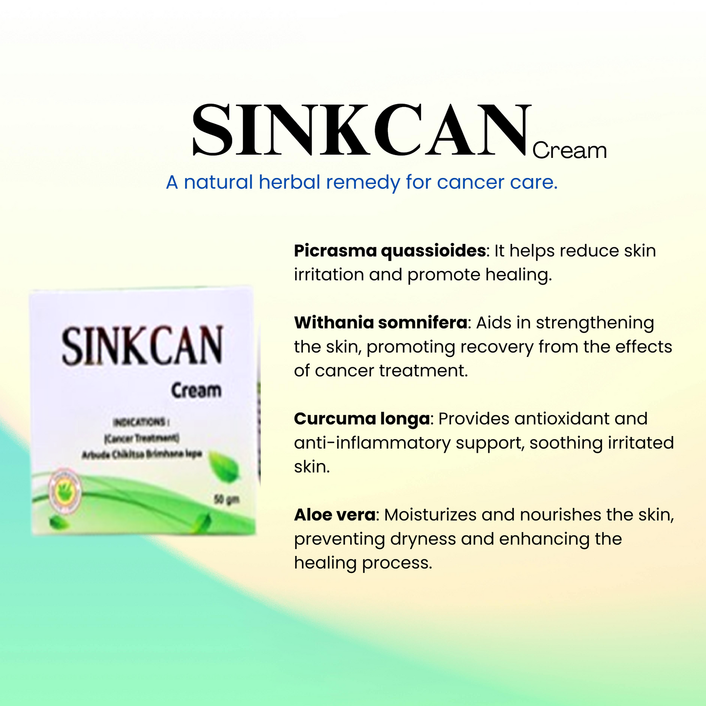 SINKCAN CREAM - Supporting Healing, Enhancing Cancer Care!