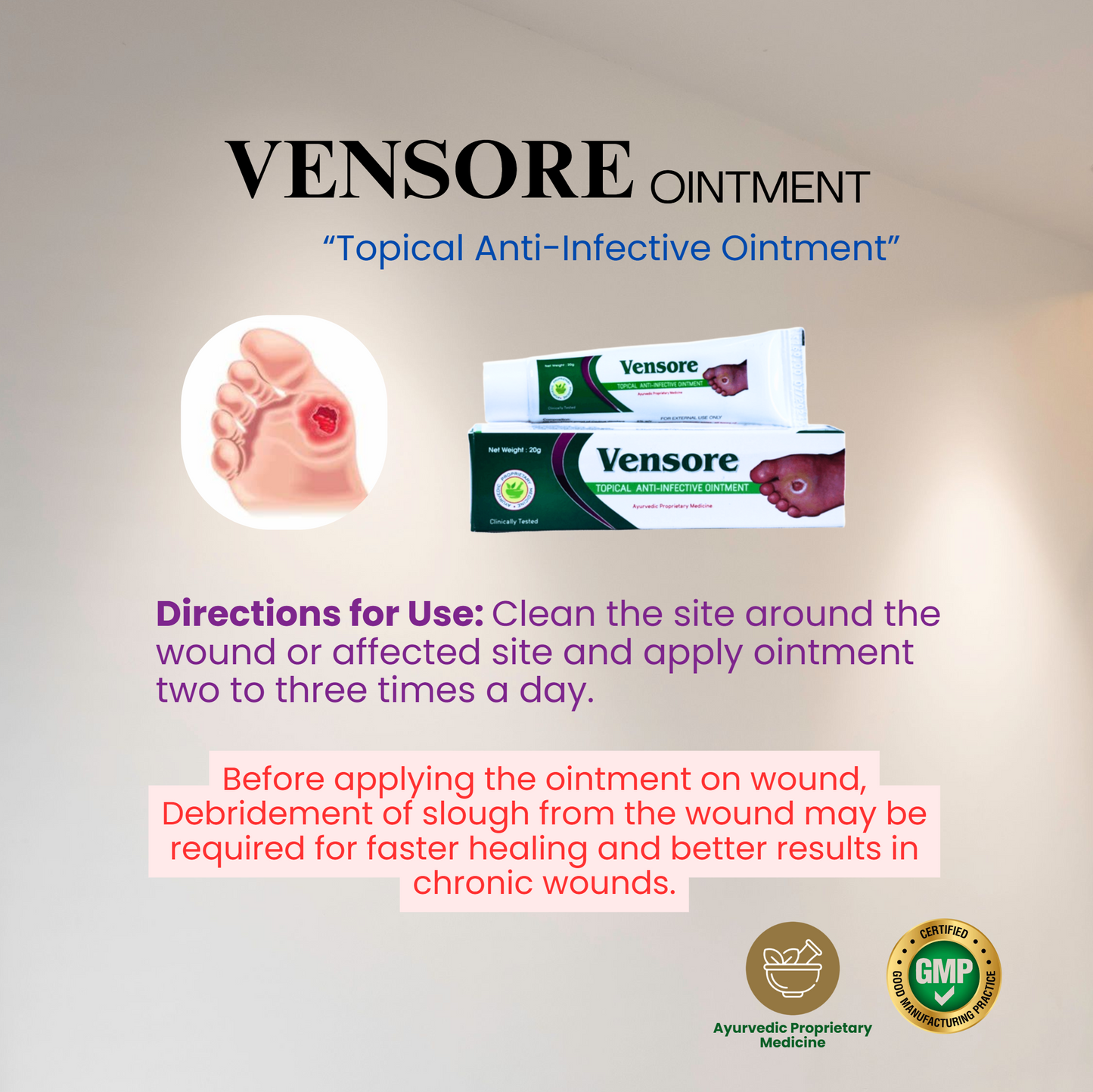 Vensore Ointment – Relief for Varicose Veins & Piles